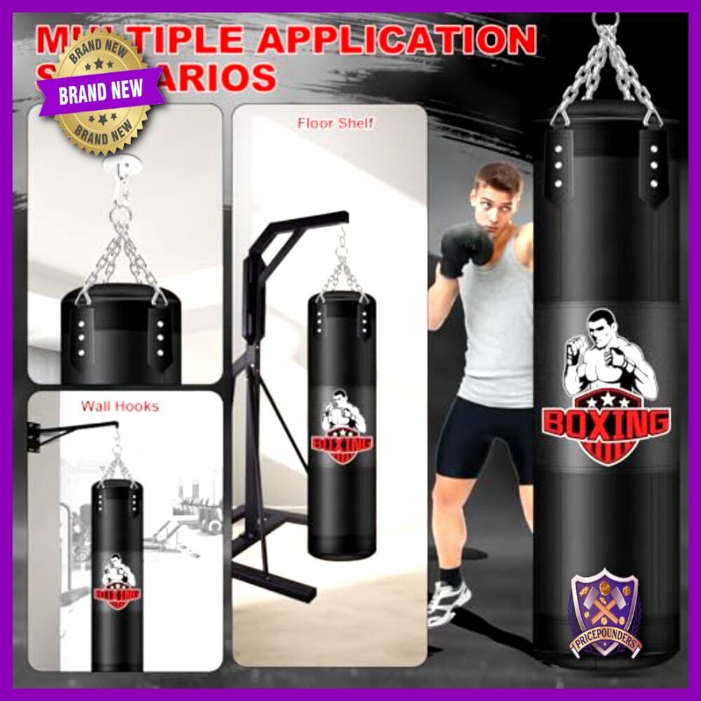 4ft Heavy Boxing Bag Unfilled Pu Leather Training Equipment Home Gym Mma View 6
